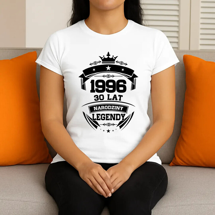 1996 Narodziny legendy 30 lat - damska koszulka na prezent