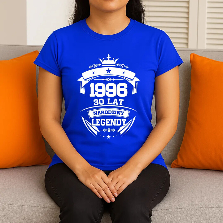 1996 Narodziny legendy 30 lat - damska koszulka na prezent
