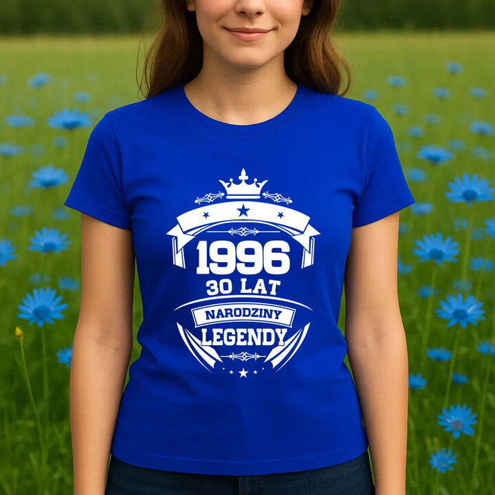 1996 Narodziny legendy 30 lat - damska koszulka na prezent