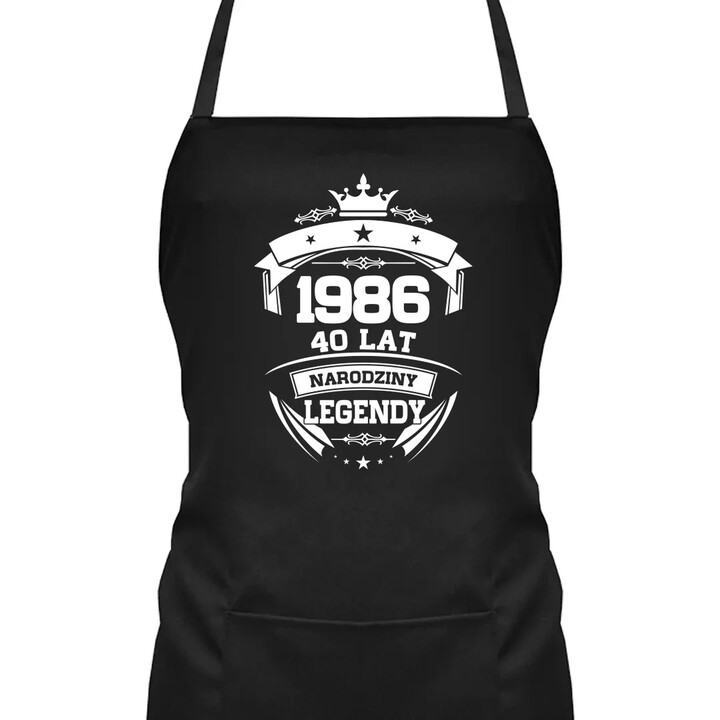 1986 Narodziny legendy 40 lat - fartuch na prezent