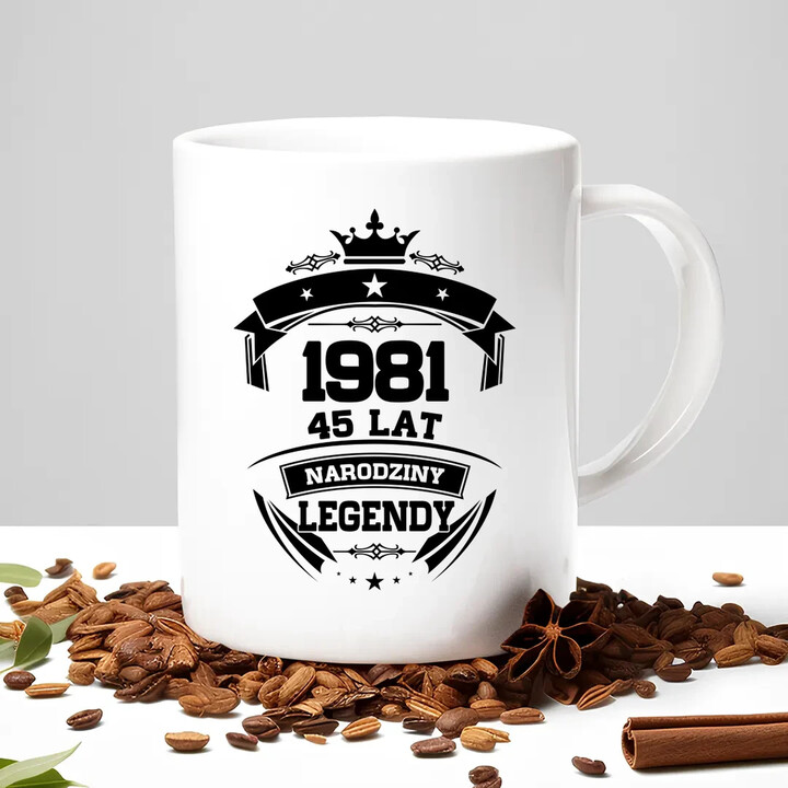 1981 Narodziny legendy 45 lat - kubek na prezent