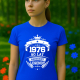 1976 Narodziny legendy 50 lat - damska koszulka na prezent