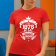 1976 Narodziny legendy 50 lat - damska koszulka na prezent