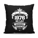 1976 Narodziny legendy 50 lat - czarna poduszka na prezent