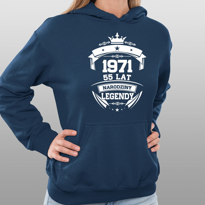 1971 Narodziny legendy 55 lat - damska bluza na prezent