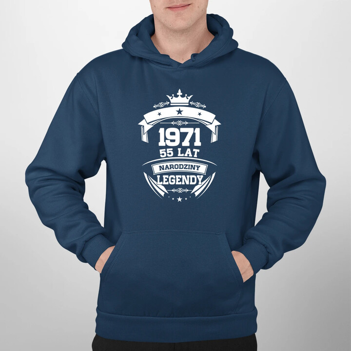 1971 Narodziny legendy 55 lat - męska bluza na prezent