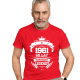 1961 Narodziny legendy 65 lat - męska koszulka na prezent