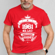 1961 Narodziny legendy 65 lat - męska koszulka na prezent