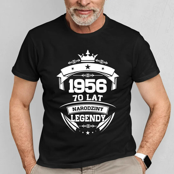 1956 Narodziny legendy 70 lat - męska koszulka na prezent