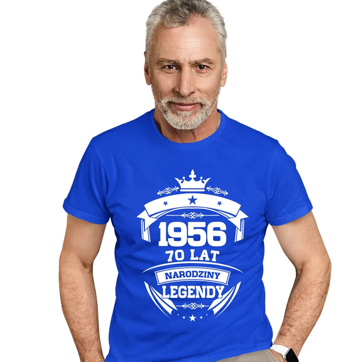 1956 Narodziny legendy 70 lat - męska koszulka na prezent