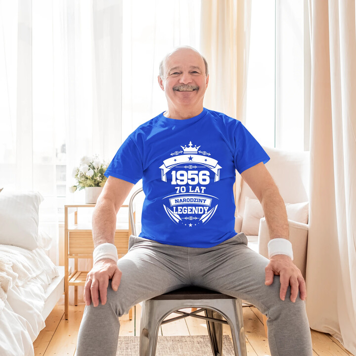 1956 Narodziny legendy 70 lat - męska koszulka na prezent
