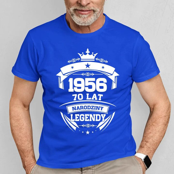 1956 Narodziny legendy 70 lat - męska koszulka na prezent