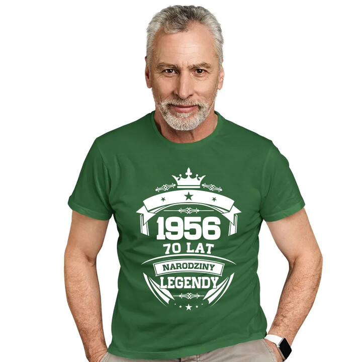 1956 Narodziny legendy 70 lat - męska koszulka na prezent