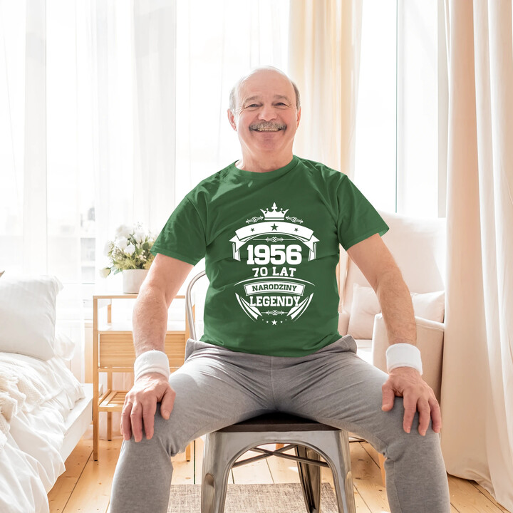 1956 Narodziny legendy 70 lat - męska koszulka na prezent