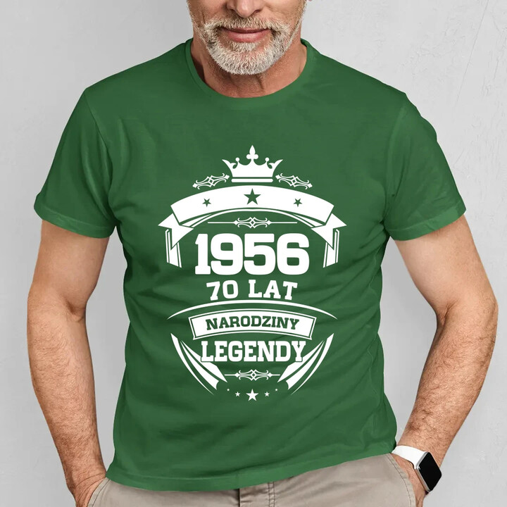 1956 Narodziny legendy 70 lat - męska koszulka na prezent