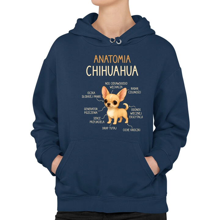 Anatomia Chihuahua - damska bluza na prezent