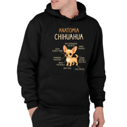 Anatomia Chihuahua - męska bluza na prezent
