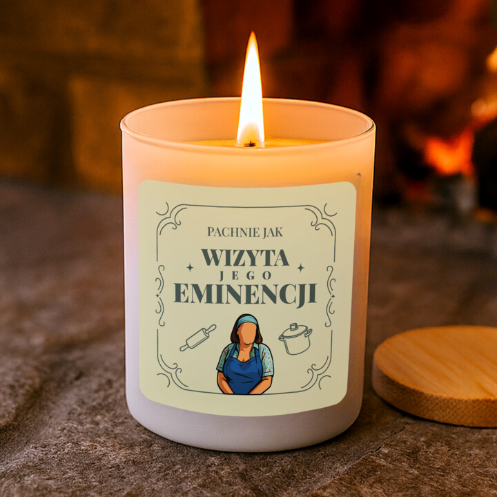 Pachnie jak wizyta jego eminencji - Michałowa - świeczka zapachowa na prezent dla fanów serialu Ranczo