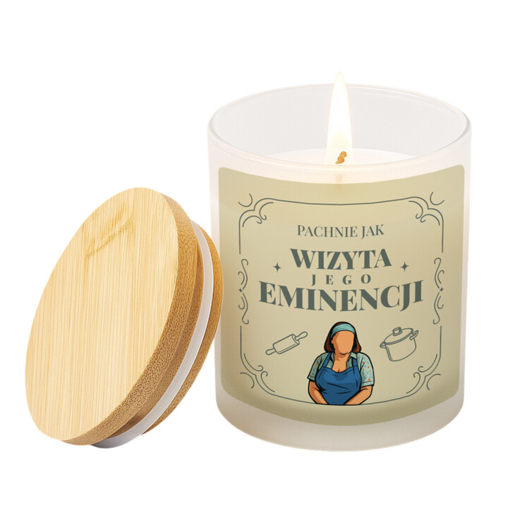 Pachnie jak wizyta jego eminencji - Michałowa - świeczka zapachowa na prezent dla fanów serialu Ranczo