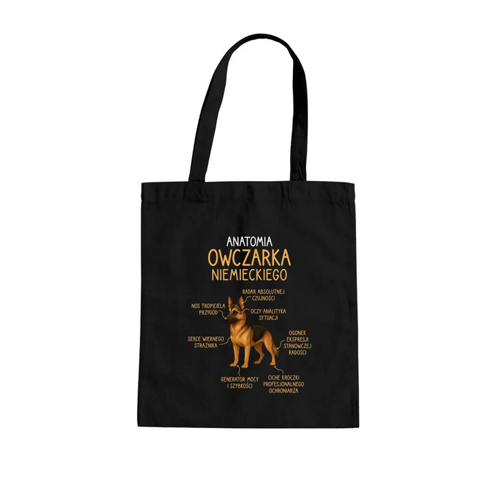 Anatomia owczarka niemieckiego - torba na prezent