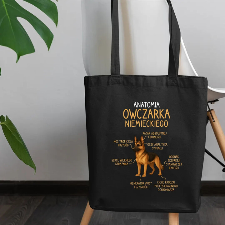 Anatomia owczarka niemieckiego - torba na prezent