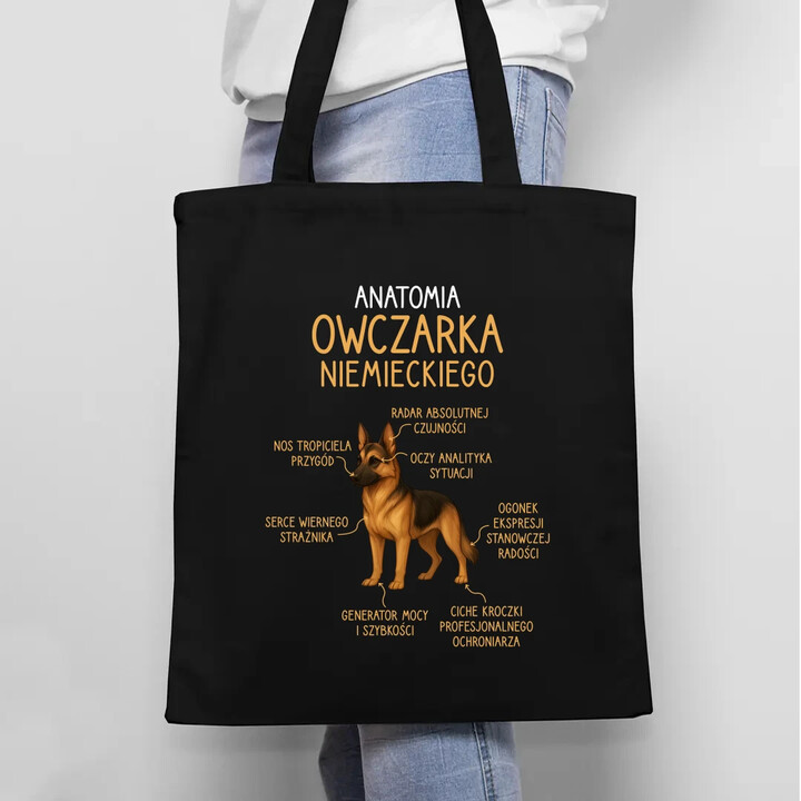 Anatomia owczarka niemieckiego - torba na prezent