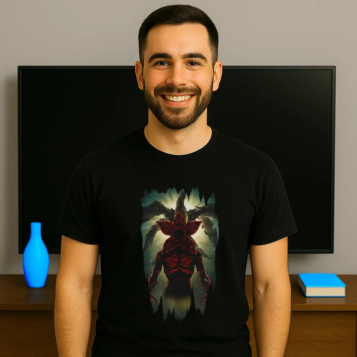 Demogorgon - dla fanów serialu Stranger Things - męska koszulka na prezent