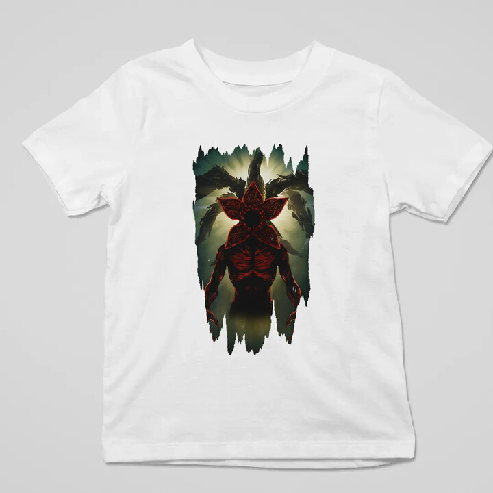 Demogorgon - dla fanów serialu Stranger Things - dziecięca koszulka na prezent