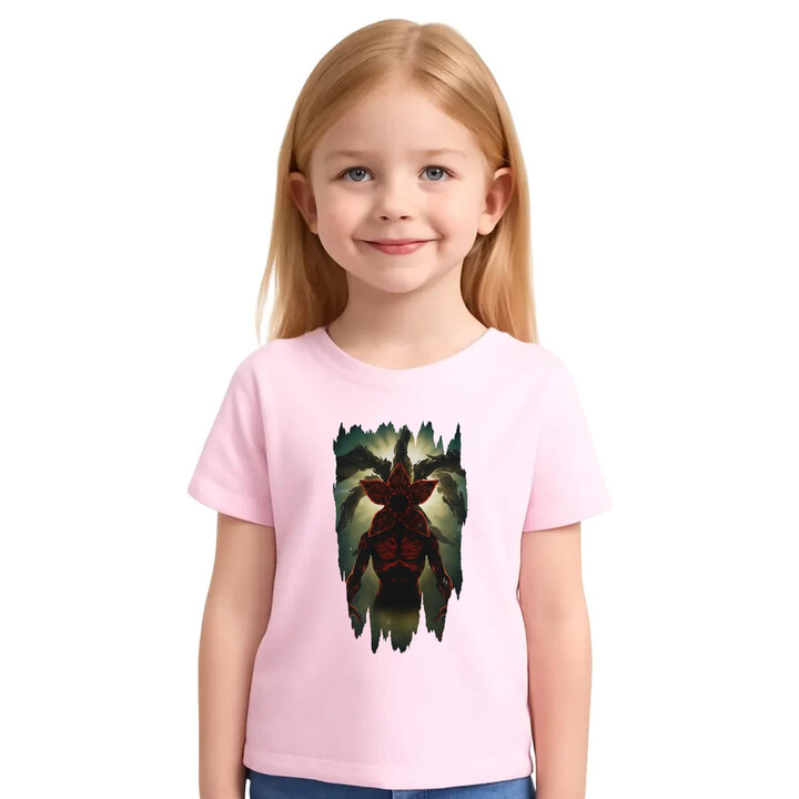 Demogorgon - dla fanów serialu Stranger Things - dziecięca koszulka na prezent