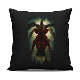Demogorgon - dla fanów serialu Stranger Things - czarna poduszka na prezent