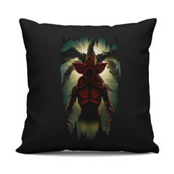 Demogorgon - dla fanów serialu Stranger Things - czarna poduszka na prezent