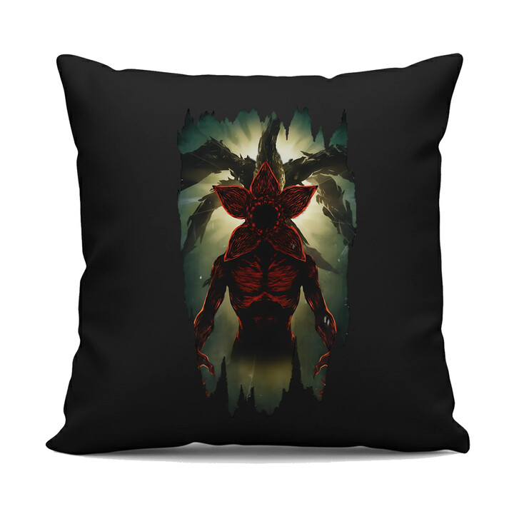 Demogorgon - dla fanów serialu Stranger Things - czarna poduszka na prezent