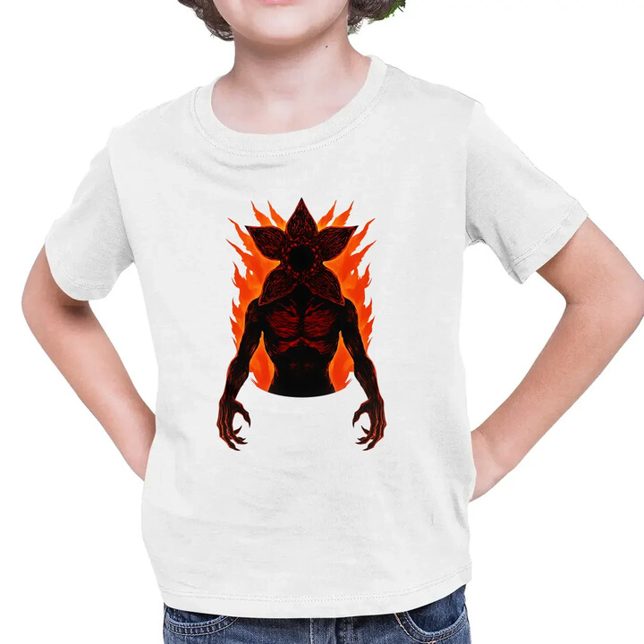 Demogorgon v2 - dla fanów serialu Stranger Things - dziecięca koszulka na prezent