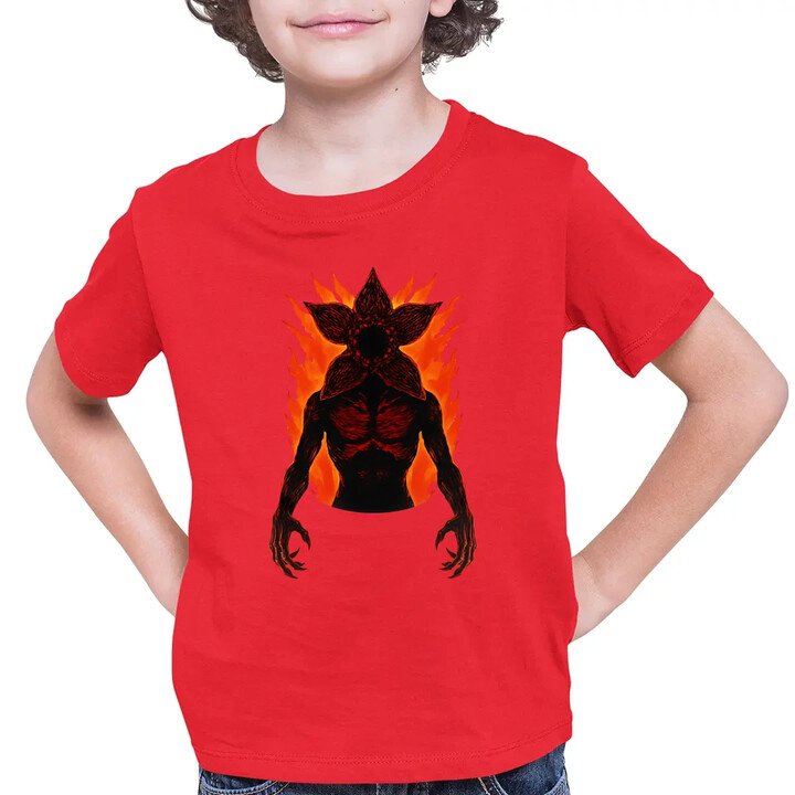Demogorgon v2 - dla fanów serialu Stranger Things - dziecięca koszulka na prezent