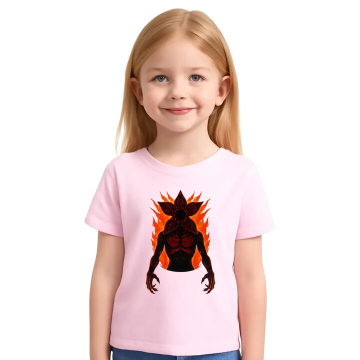 Demogorgon v2 - dla fanów serialu Stranger Things - dziecięca koszulka na prezent