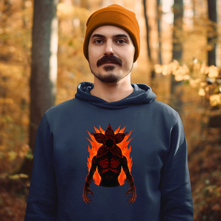 Demogorgon v2 - dla fanów serialu Stranger Things - męska bluza na prezent