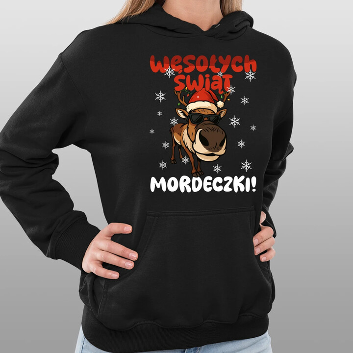 Wesołych Świąt - mordeczki! - damska bluza na prezent