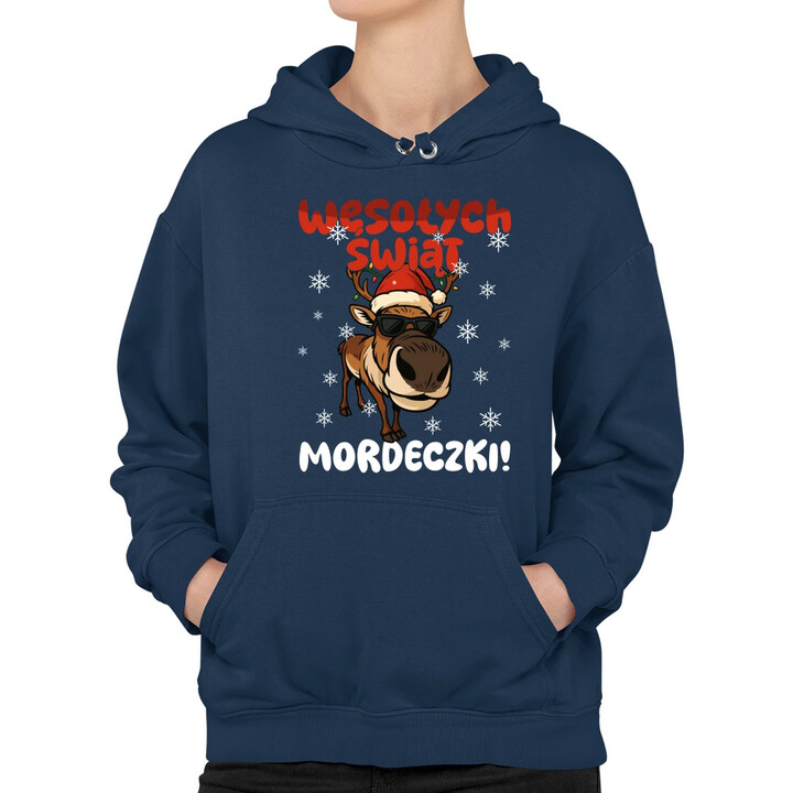 Wesołych Świąt - mordeczki! - damska bluza na prezent