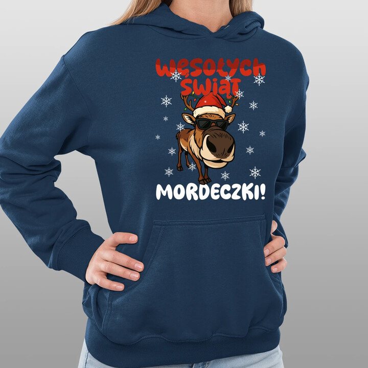 Wesołych Świąt - mordeczki! - damska bluza na prezent