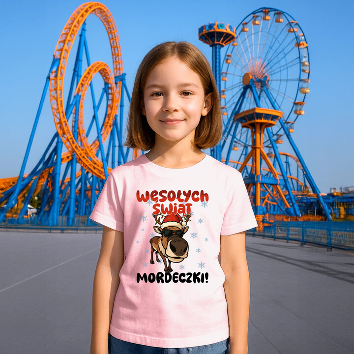 Wesołych Świąt - mordeczki! - dziecięca koszulka na prezent
