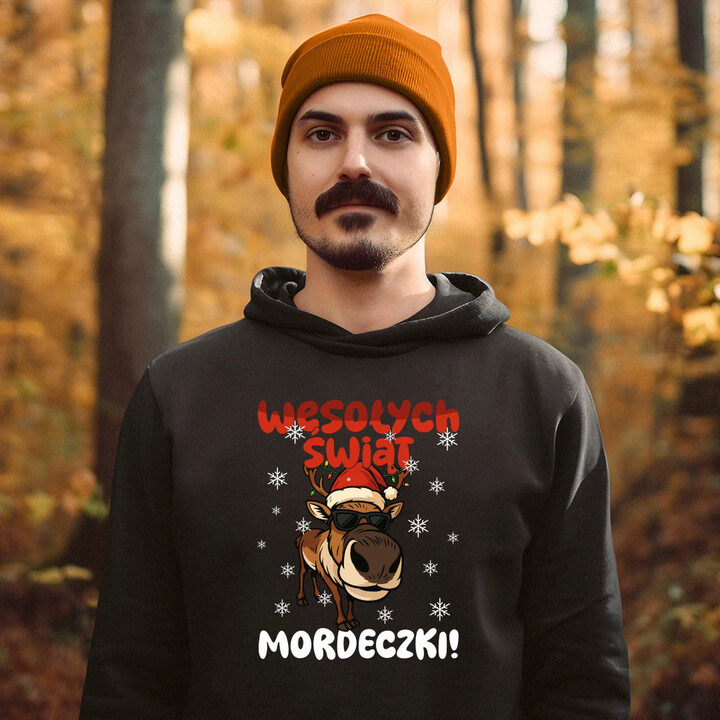 Wesołych Świąt - mordeczki! - męska bluza na prezent