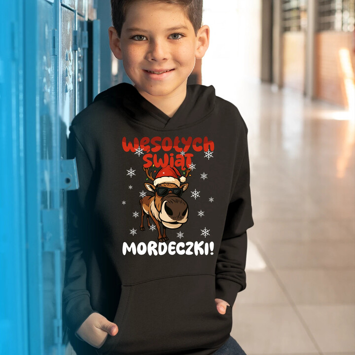 Wesołych Świąt - mordeczki! - dziecięca bluza na prezent