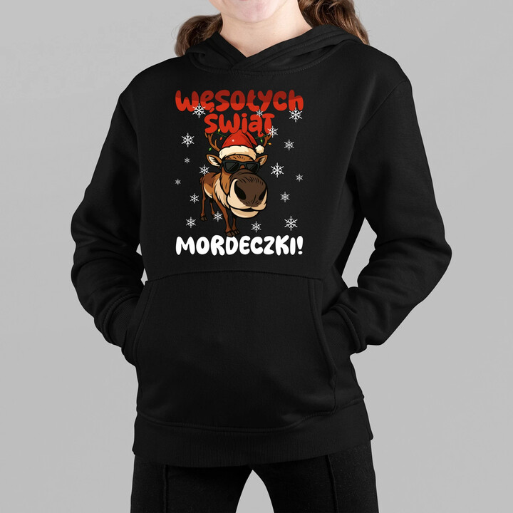 Wesołych Świąt - mordeczki! - dziecięca bluza na prezent