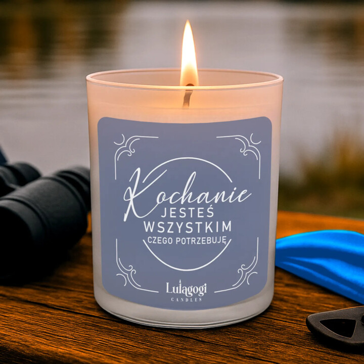 Kochanie, jesteś wszystkim czego potrzebuję - świeczka zapachowa na prezent
