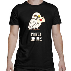 Privet Drive - Hedwiga - męska koszulka na prezent dla fanów serii Harry Potter