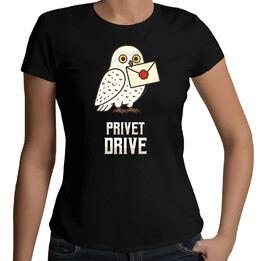 Privet Drive - Hedwiga - damska koszulka na prezent dla fanów serii Harry Potter