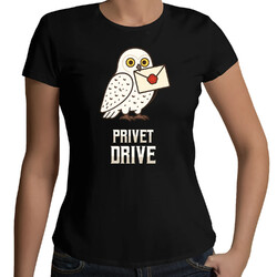 Privet Drive - Hedwiga - damska koszulka na prezent dla fanów serii Harry Potter