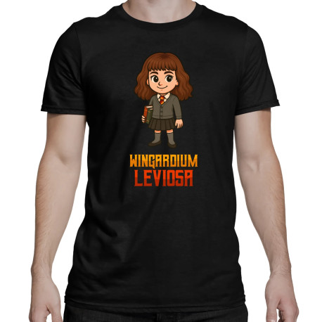 Wingardium Leviosa - Hermiona Granger - męska koszulka na prezent dla fanów serii Harry Potter