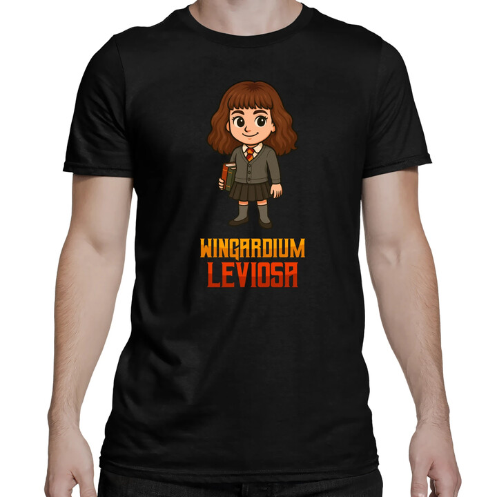 Wingardium Leviosa - Hermiona Granger - męska koszulka na prezent dla fanów serii Harry Potter
