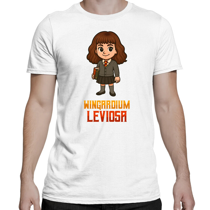Wingardium Leviosa - Hermiona Granger - męska koszulka na prezent dla fanów serii Harry Potter